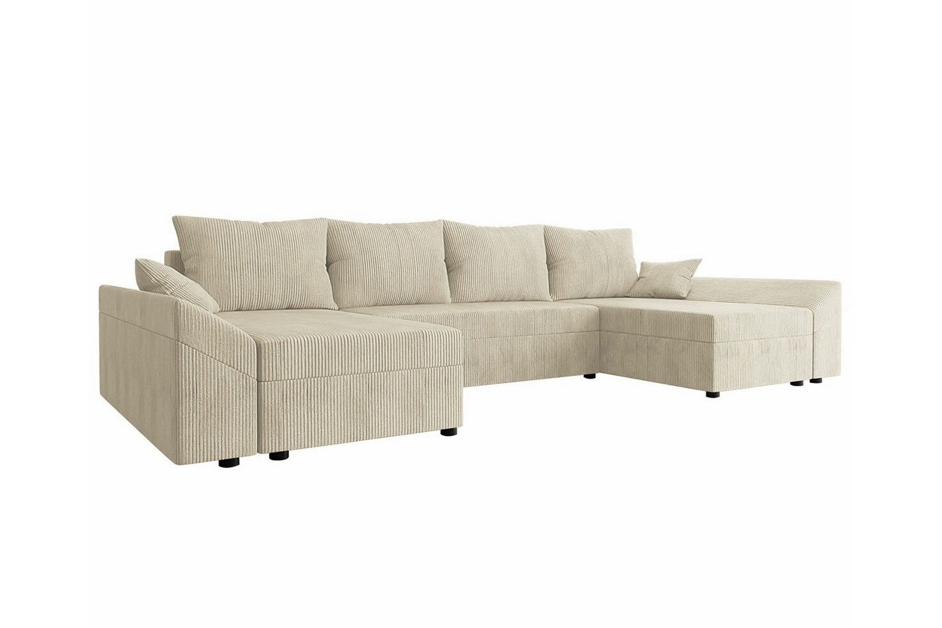 Midfeld 4-sits H&ouml;rnb&auml;ddsoffa beige -