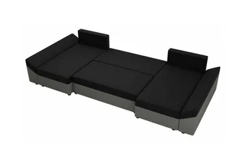 Midfeld 4-sits Hörnbäddsoffa Brown/Black - Möbler - Vardagsrum - Bäddsoffor - U bäddsoffa