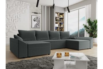 Midfeld 4-sits Hörnbäddsoffa Dark grey - Möbler - Vardagsrum - Bäddsoffor - U bäddsoffa