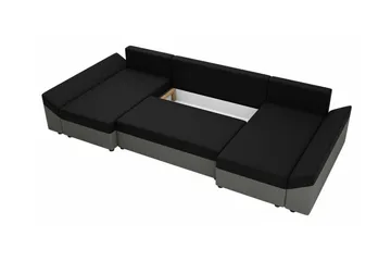 Midfeld 4-sits Hörnbäddsoffa Dark Grey/Black - Möbler - Vardagsrum - Bäddsoffor - U bäddsoffa