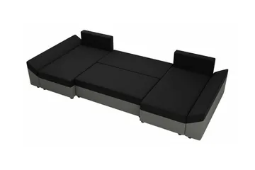 Midfeld 4-sits Hörnbäddsoffa Dark Grey/Black - Möbler - Vardagsrum - Bäddsoffor - U bäddsoffa