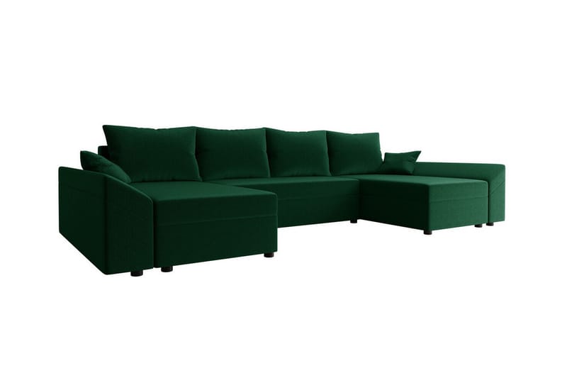 Midfeld 4-sits Hörnbäddsoffa Mörkgrön - Möbler - Vardagsrum - Bäddsoffor - Hörnbäddsoffa