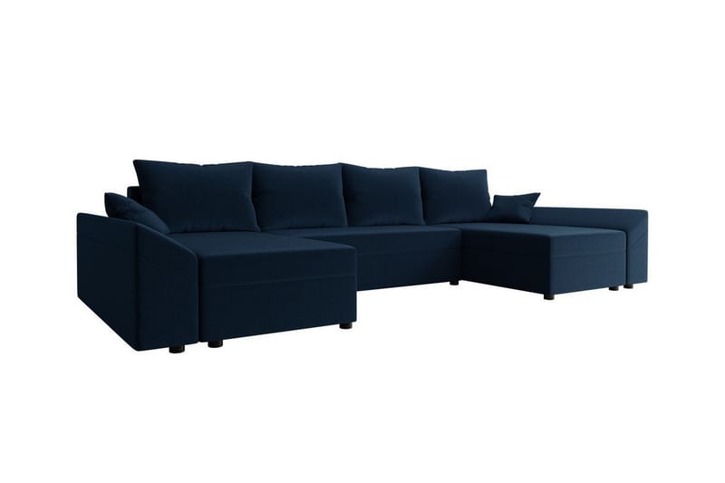 Midfeld 4-sits Hörnbäddsoffa Svart - Möbler - Vardagsrum - Bäddsoffor - Hörnbäddsoffa