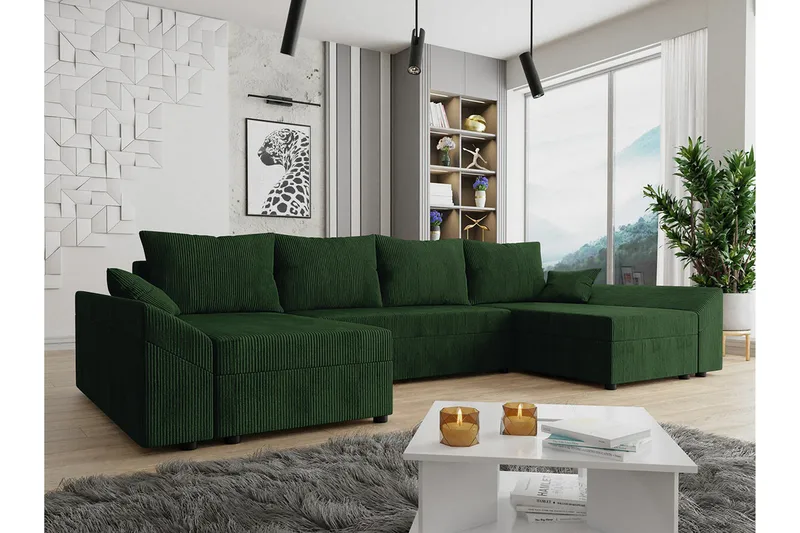 Midfeld 4-sits Hörnbäddsoffa - Möbler - Vardagsrum - Bäddsoffor - U bäddsoffa
