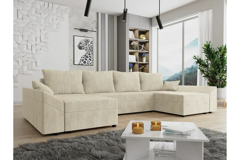 Midfeld 4-sits Hörnbäddsoffa - Möbler - Vardagsrum - Bäddsoffor - U bäddsoffa