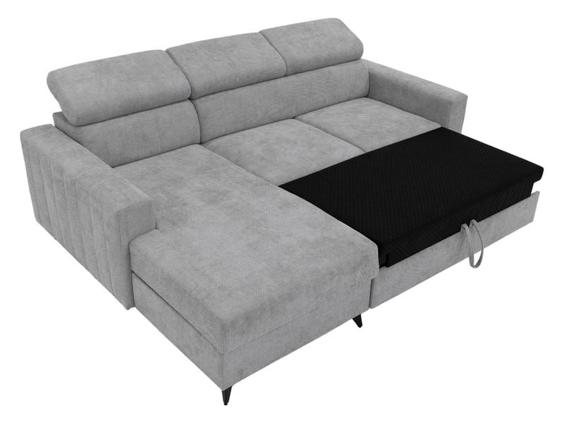 Milano 3-sits Bäddsoffa divan vänster med förvaring - brun - Möbler - Vardagsrum - Bäddsoffor