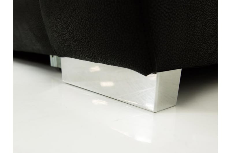 MIORA Bäddsoffa m. Divan 3-sits med Förvaring Svart - Svart - Möbler - Vardagsrum - Bäddsoffor