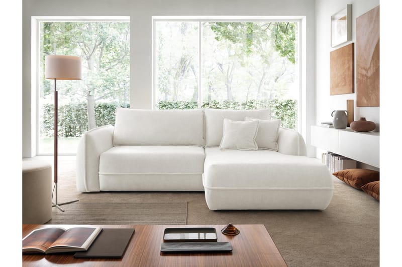 Mirana Bäddsoffa med Divan 3-sits - Vit - Möbler - Vardagsrum - Bäddsoffor