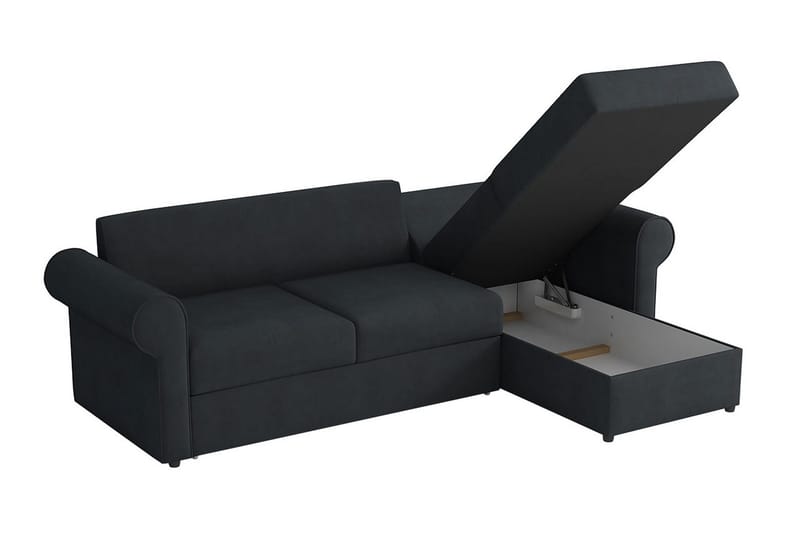 Monaco Hörnsoffa LED-belysning - Turkos - Möbler - Vardagsrum - Bäddsoffor