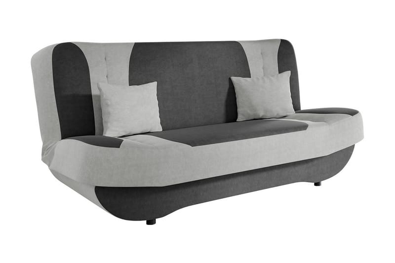 MORECAMBE Bäddsoffa 2-sits 190x90 cm Grå - Bäddsoffor - 2-sits bäddsoffa