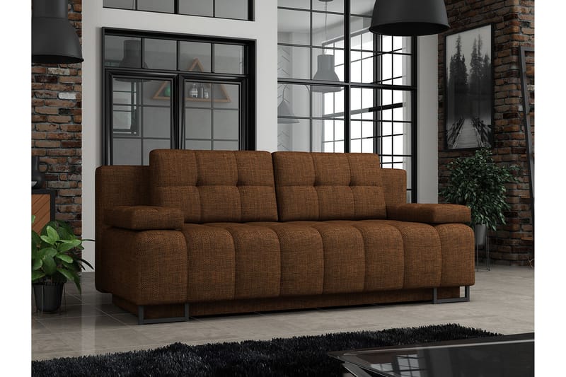 Morenia 3-sits Bäddsoffa - Brun - Möbler - Vardagsrum - Bäddsoffor