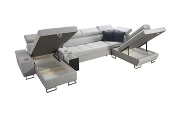 Morenia 3-sits Bäddsoffa Höger - Blå - Möbler - Vardagsrum - Bäddsoffor - U bäddsoffa