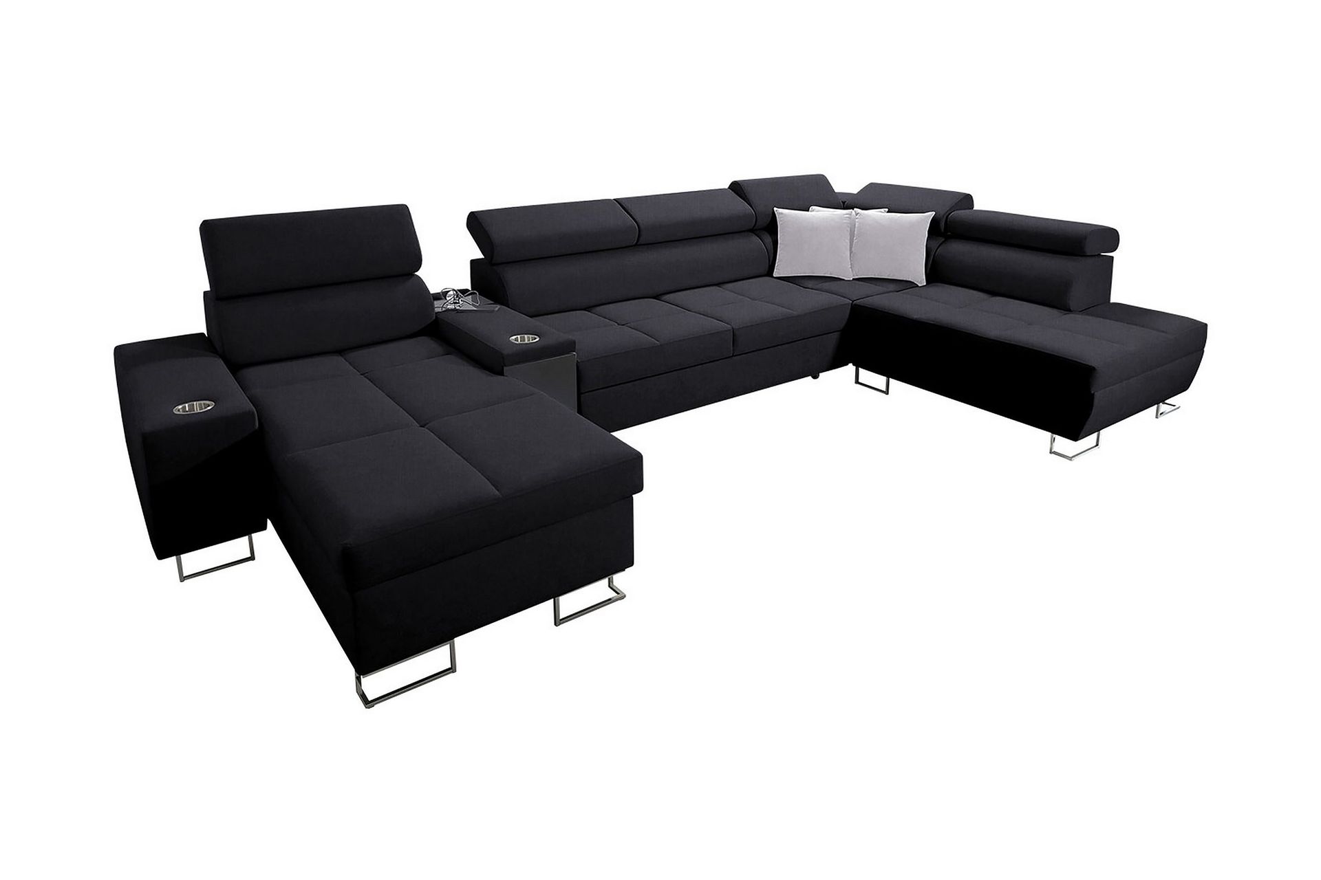 Morenia 3-sits B&auml;ddsoffa V&auml;nster - Svart