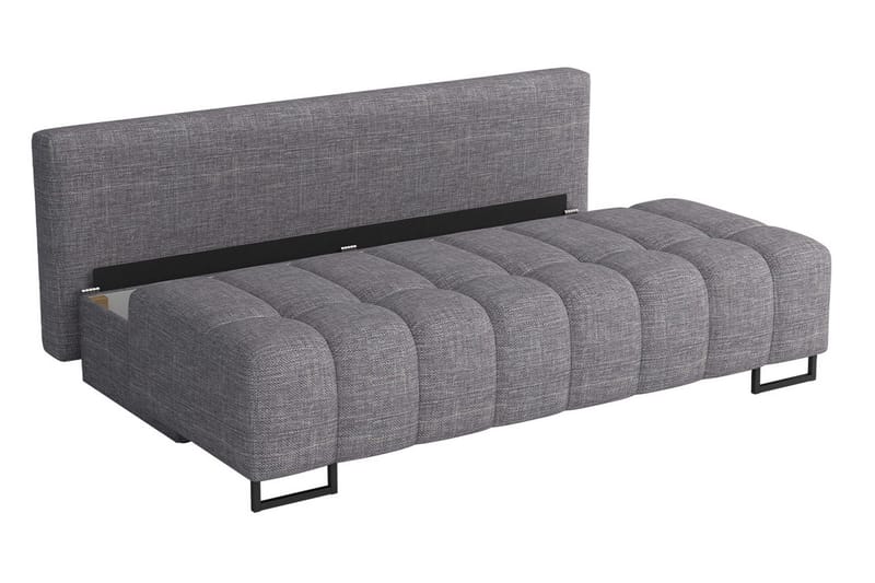 Morenia 3-sits Fällbar Bäddsoffa 146x200 cm med Förvaring i Tyg - Blå - Möbler - Vardagsrum - Bäddsoffor