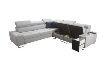 Morenia 3-sits Hörnbäddsoffa Höger - Ljusgrå - Möbler - Vardagsrum - Bäddsoffor - Hörnbäddsoffa