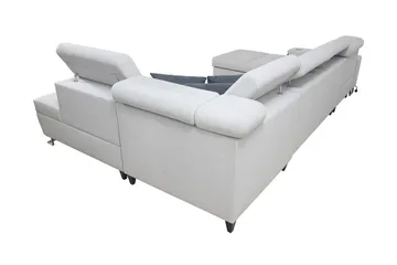 Morenia 4-sits Bäddsoffa Vänster - Vit - Möbler - Vardagsrum - Bäddsoffor - U bäddsoffa