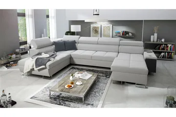 Morenia 4-sits Bäddsoffa Vänster - Vit - Möbler - Vardagsrum - Bäddsoffor - U bäddsoffa