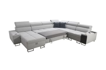 Morenia 4-sits Hörnbäddsoffa Vänster - Ljusgrå - Möbler - Vardagsrum - Bäddsoffor - Hörnbäddsoffa