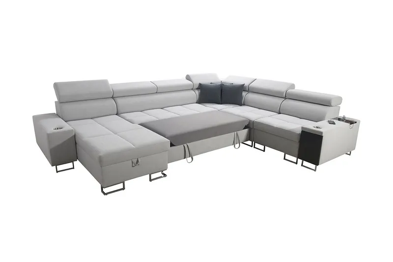 Morenia 4-sits Hörnbäddsoffa Vänster - Vit - Möbler - Vardagsrum - Bäddsoffor - Hörnbäddsoffa