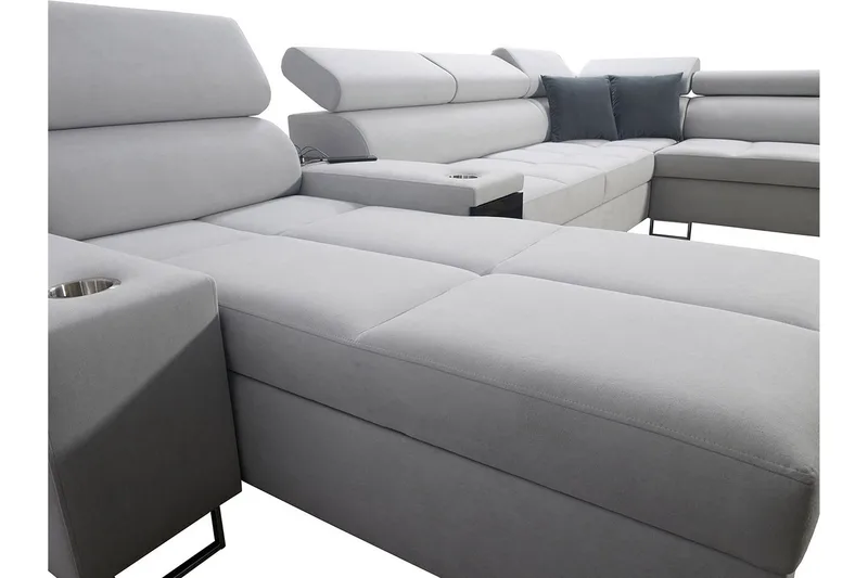 Morenia 6-sits Bäddsoffa - Vit - Möbler - Vardagsrum - Bäddsoffor - U bäddsoffa