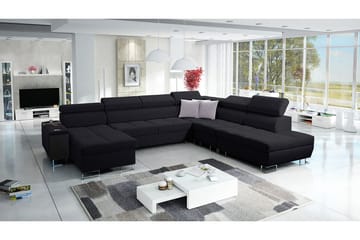 Morenia Bäddsoffa m. Divan och Schäslong - Möbler - Vardagsrum - Bäddsoffor - U bäddsoffa