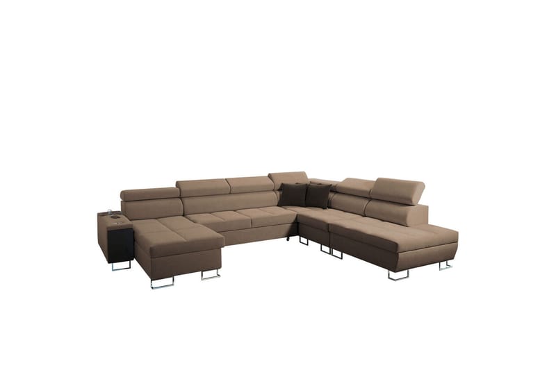 Morenia Bäddsoffa m. Divan och Schäslong - Möbler - Vardagsrum - Bäddsoffor - U bäddsoffa