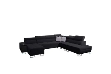 Morenia Bäddsoffa m. Divan och Schäslong - Möbler - Vardagsrum - Bäddsoffor - U bäddsoffa