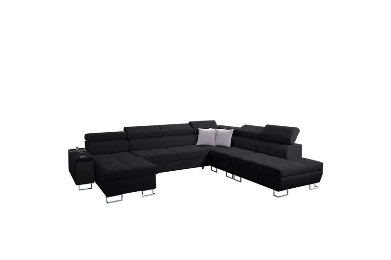 Morenia Bäddsoffa m. Divan och Schäslong - Möbler - Vardagsrum - Bäddsoffor - U bäddsoffa