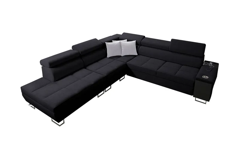 Morenia Bäddsoffa m. Schäslong L-formad - Möbler - Vardagsrum - Bäddsoffor - Hörnbäddsoffa