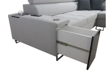 Morenia Bäddsoffa m. Schäslong L-formad - Möbler - Vardagsrum - Bäddsoffor