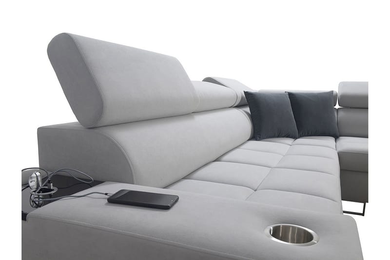 Morenia Bäddsoffa m. Schäslong L-formad - Möbler - Vardagsrum - Bäddsoffor - Hörnbäddsoffa