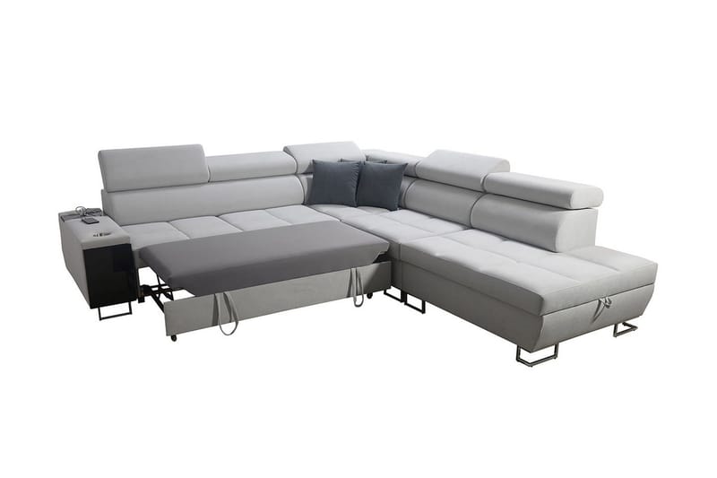 Morenia Bäddsoffa m. Schäslong L-formad - Möbler - Vardagsrum - Bäddsoffor - Hörnbäddsoffa