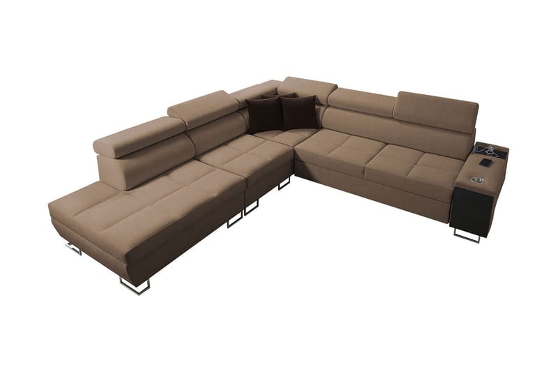 Morenia Bäddsoffa m. Schäslong L-formad - Möbler - Vardagsrum - Bäddsoffor - Hörnbäddsoffa