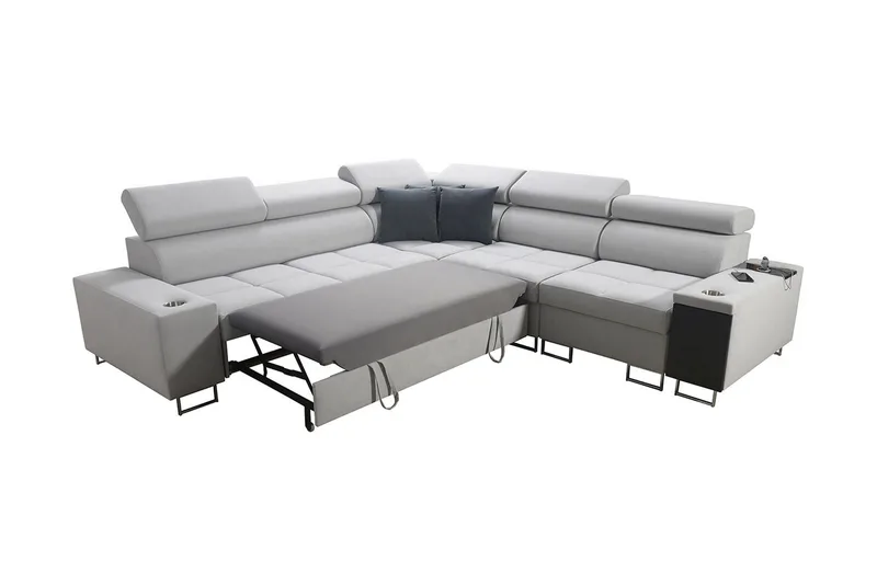 Morenia Hörnbäddsoffa - Vit - Möbler - Vardagsrum - Bäddsoffor - Hörnbäddsoffa