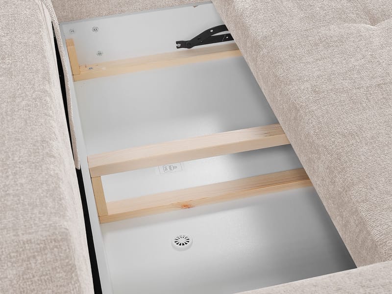 Morvian 3-sits Bäddsoffa med divan - beige - Möbler - Vardagsrum - Bäddsoffor - Hörnbäddsoffa