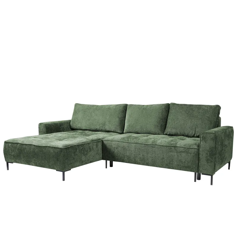 Morvian 3-sits Bäddsoffa med divan, grön