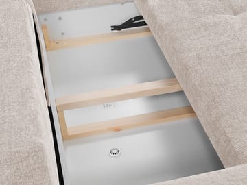 Morvian 3-sits Bäddsoffa med divan - ljusgrå - Möbler - Vardagsrum - Bäddsoffor
