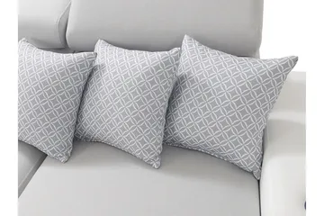 Mumtaz U-Bäddsoffa Divan Höger - Vit/Ljusgrå - Möbler - Vardagsrum - Bäddsoffor - Hörnbäddsoffa