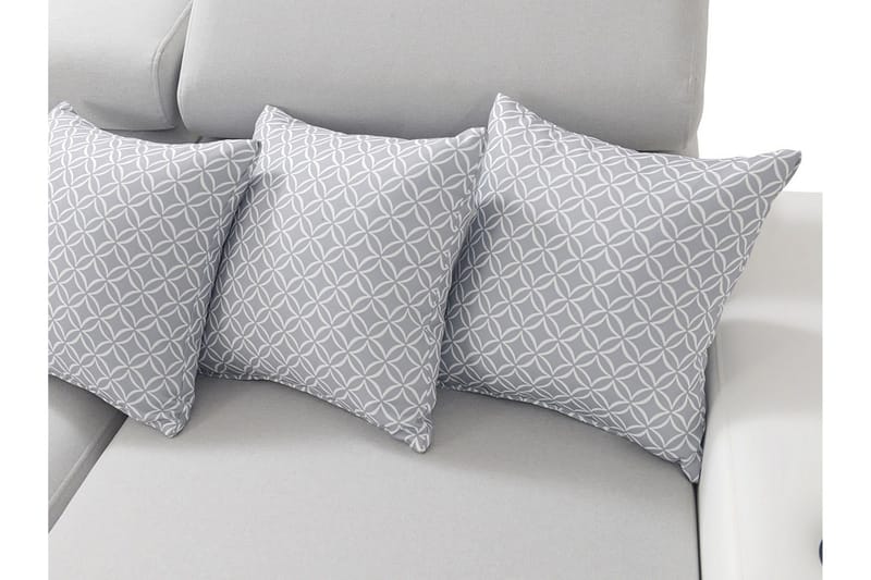 Mumtaz U-Bäddsoffa Divan Höger - Vit/Ljusgrå - Möbler - Vardagsrum - Bäddsoffor - Hörnbäddsoffa