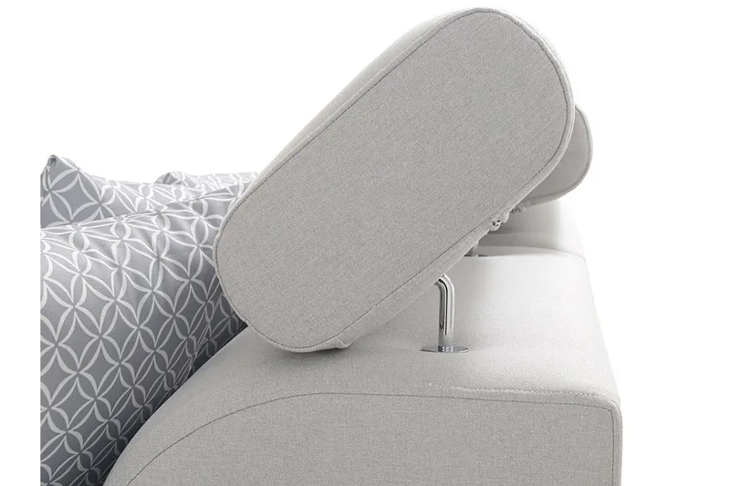 Mumtaz U-Bäddsoffa Divan Höger - Vit/Ljusgrå - Möbler - Vardagsrum - Bäddsoffor - Hörnbäddsoffa