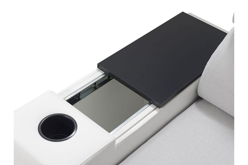 Mumtaz U-Bäddsoffa Divan Vänster - Ljusgrå/Vit - Möbler - Vardagsrum - Bäddsoffor