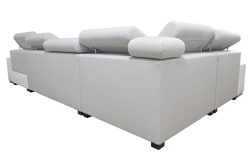 Mumtaz U-Bäddsoffa Divan Vänster - Ljusgrå/Vit - Möbler - Vardagsrum - Bäddsoffor - Hörnbäddsoffa