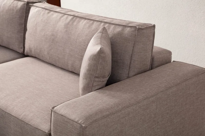 Munehiro Hörnbäddsoffa - Brun - Möbler - Vardagsrum - Bäddsoffor - Hörnbäddsoffa