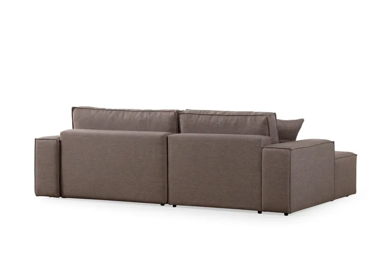 Munehiro Hörnbäddsoffa - Brun - Möbler - Vardagsrum - Bäddsoffor - Hörnbäddsoffa