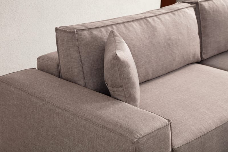 Munehiro Hörnbäddsoffa Brun - Möbler - Vardagsrum - Bäddsoffor - Hörnbäddsoffa