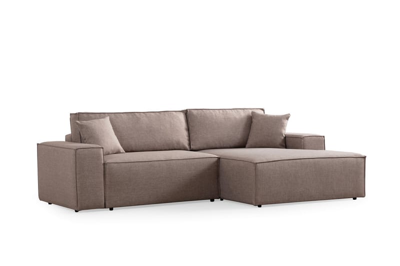Munehiro Hörnbäddsoffa Brun - Möbler - Vardagsrum - Bäddsoffor - Hörnbäddsoffa