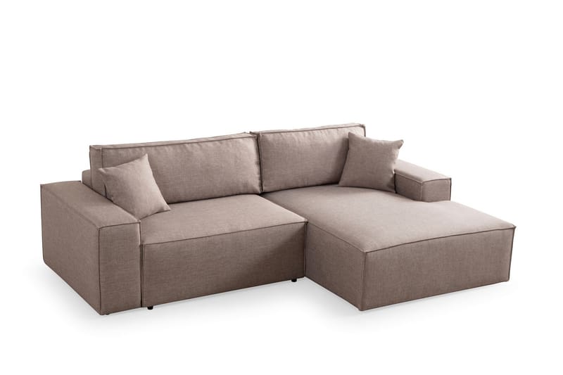 Munehiro Hörnbäddsoffa Brun - Möbler - Vardagsrum - Bäddsoffor - Hörnbäddsoffa