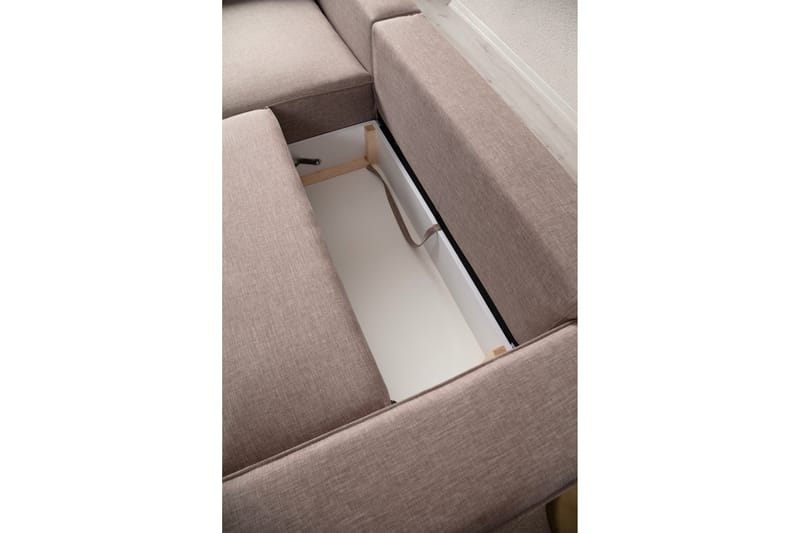 Munehiro Hörnbäddsoffa - Brun - Möbler - Vardagsrum - Bäddsoffor - Hörnbäddsoffa