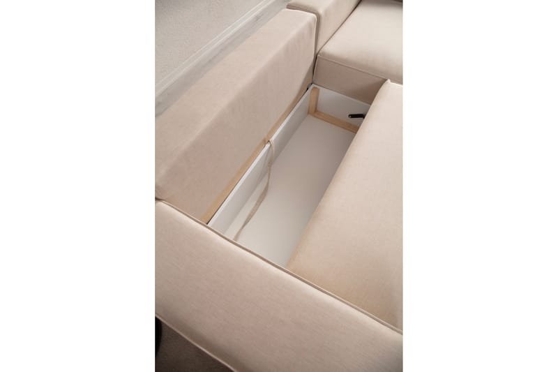 Munehiro Hörnbäddsoffa Ecru - Möbler - Vardagsrum - Bäddsoffor - Hörnbäddsoffa