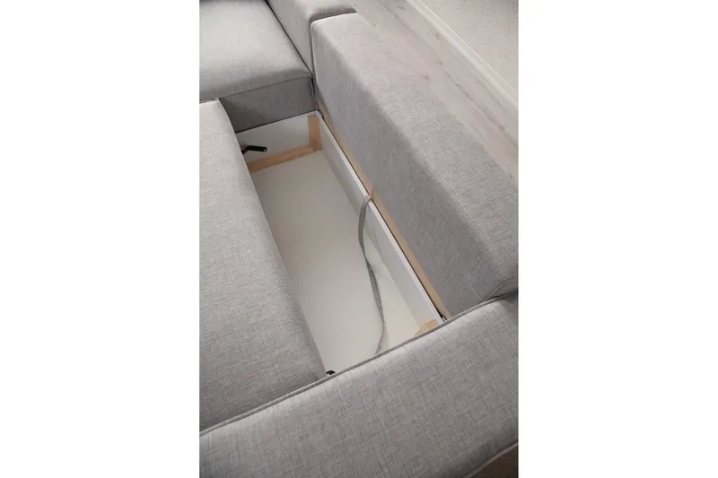 Munehiro Hörnbäddsoffa - Ljusgrå - Möbler - Vardagsrum - Bäddsoffor - Hörnbäddsoffa